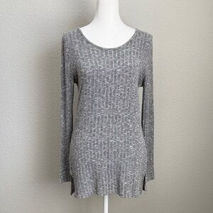 Simply Styled Women's Heather Gray Long Sleeve Top